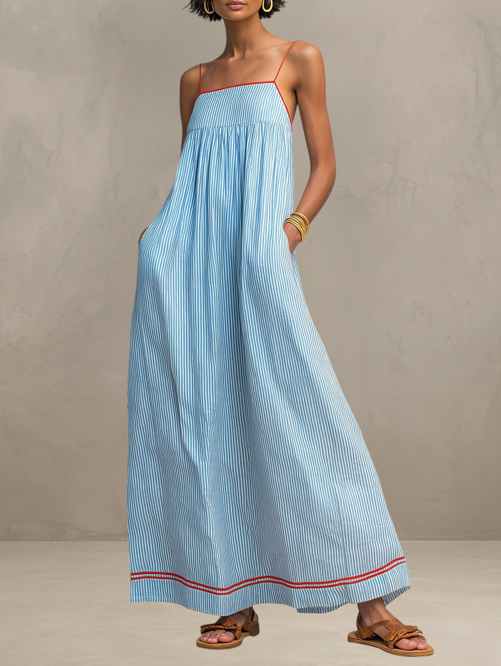 Paméla | Robe Longue Fluide d'Été