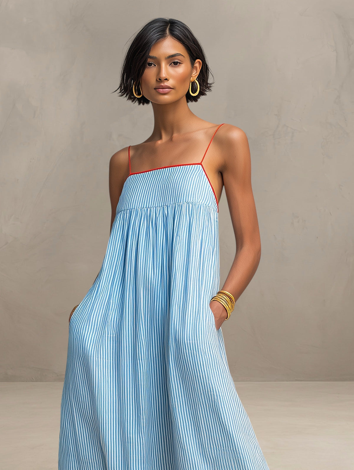 Paméla | Robe Longue Fluide d'Été
