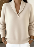Antoinette | Pull col V à col châle