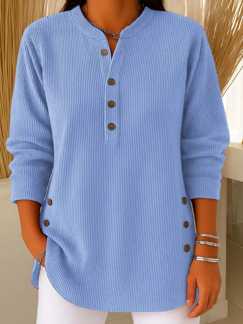 Noëlle | Tunique henley boutonnée