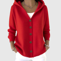Jacinthe | Veste en maille à capuche