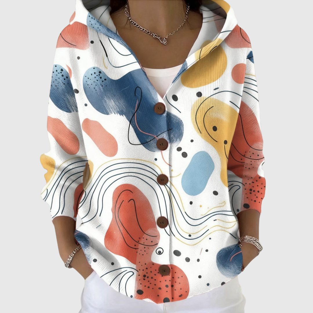 Estelle | Veste en maille à capuche