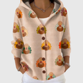 Pierrette | Veste en maille à capuche