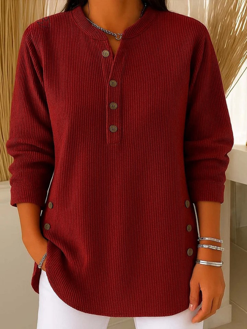 Noëlle | Tunique henley boutonnée