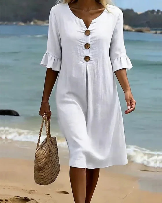 Ludivine | Robe Élégante en Lin