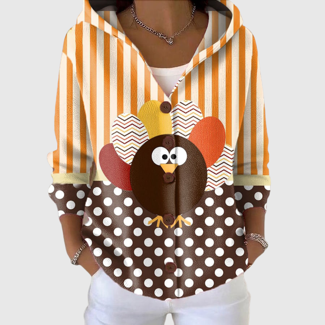 Albertine | Veste en maille à capuche