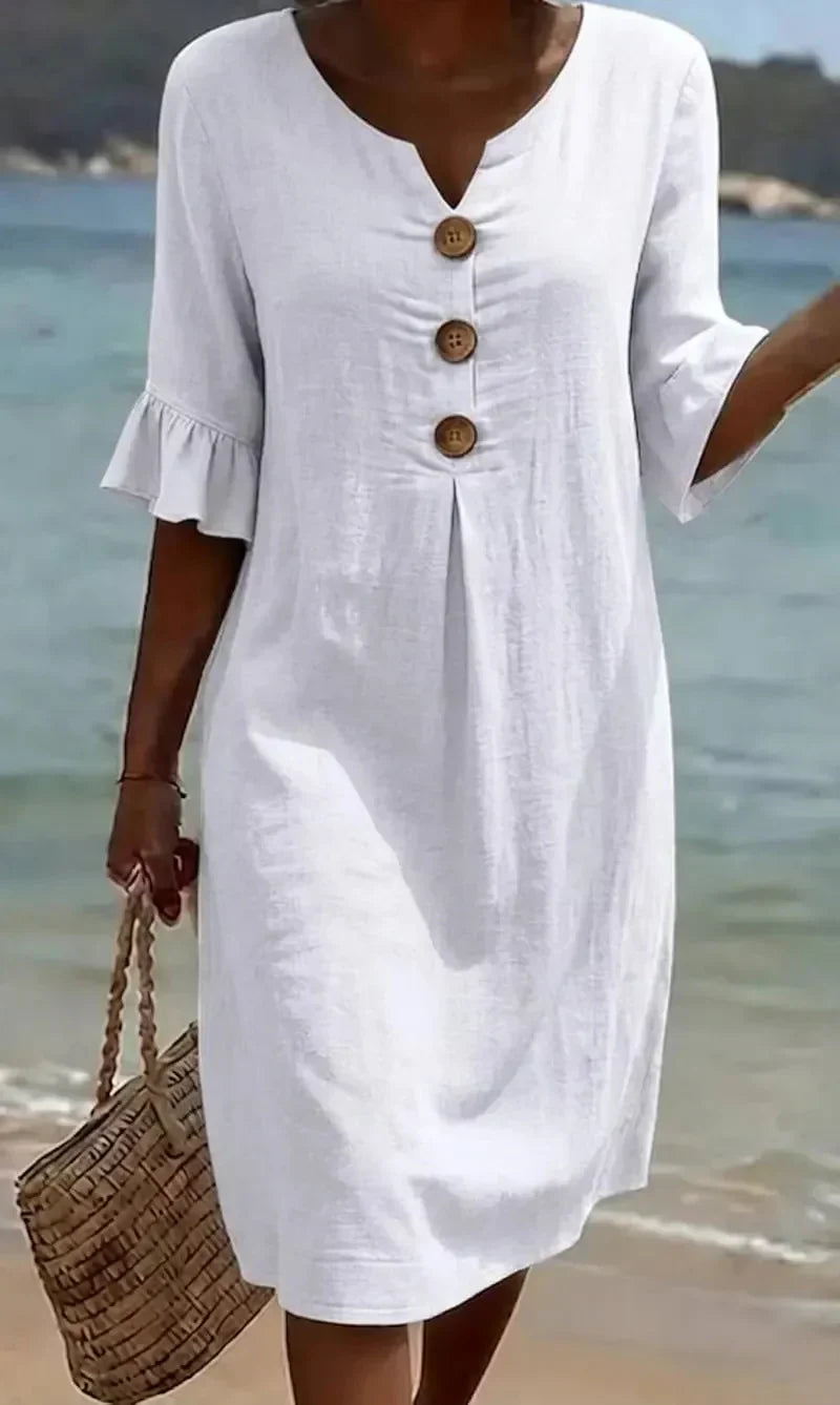 Ludivine | Robe Élégante en Lin