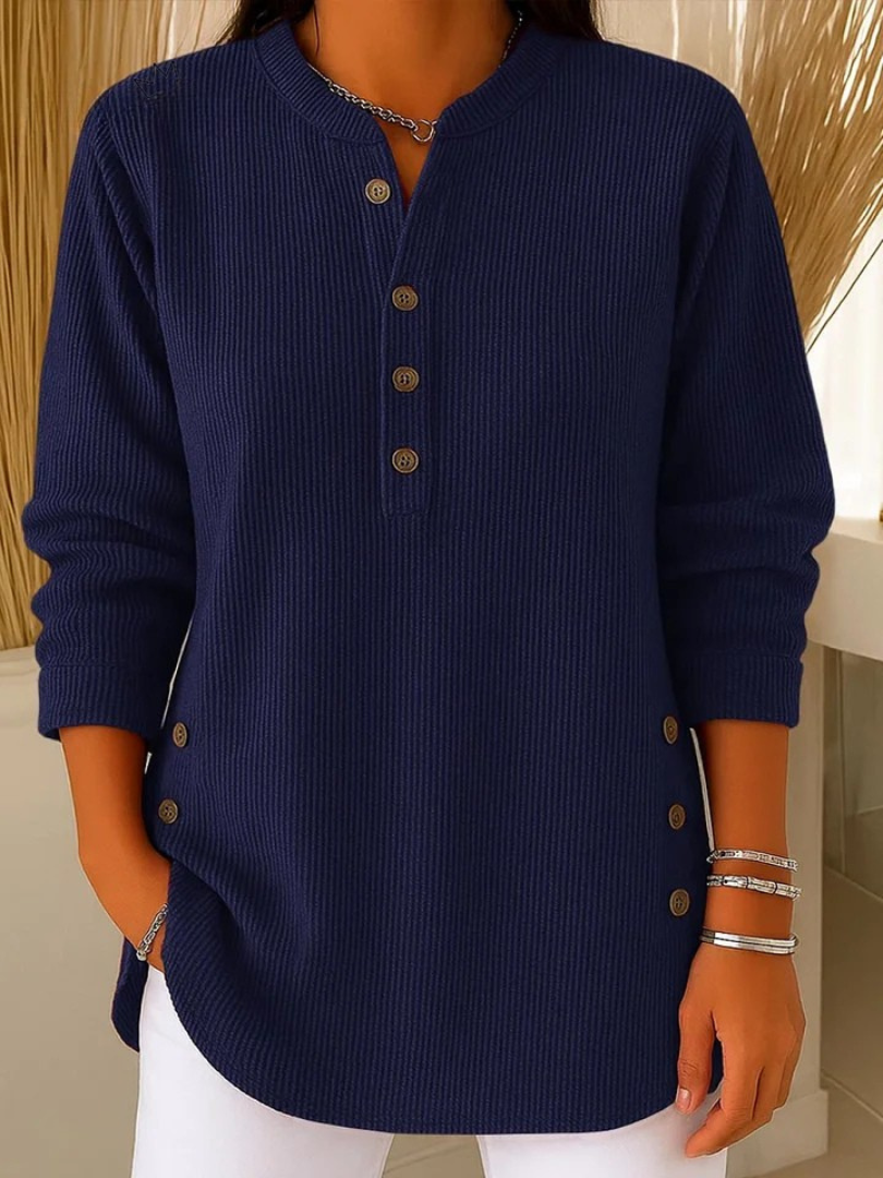 Noëlle | Tunique henley boutonnée