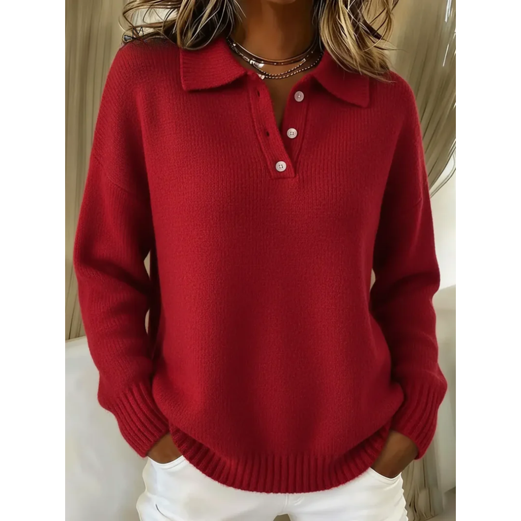 Marceline | Pull col polo confortable