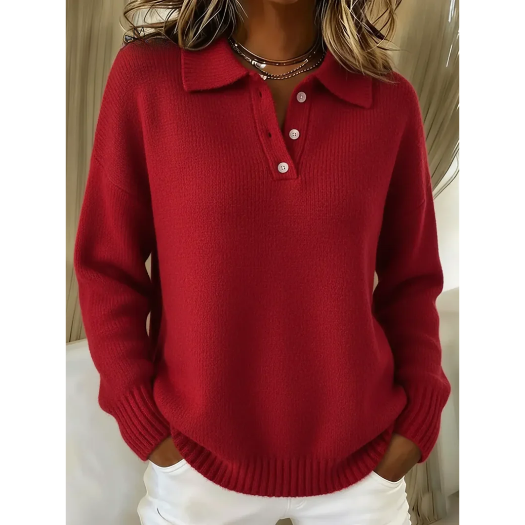 Marceline | Pull col polo confortable