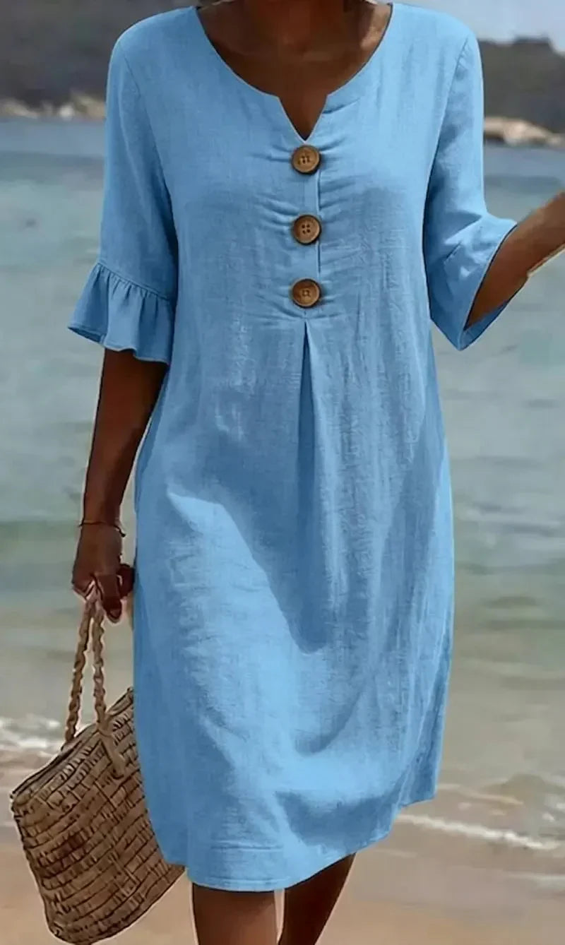 Ludivine | Robe Élégante en Lin