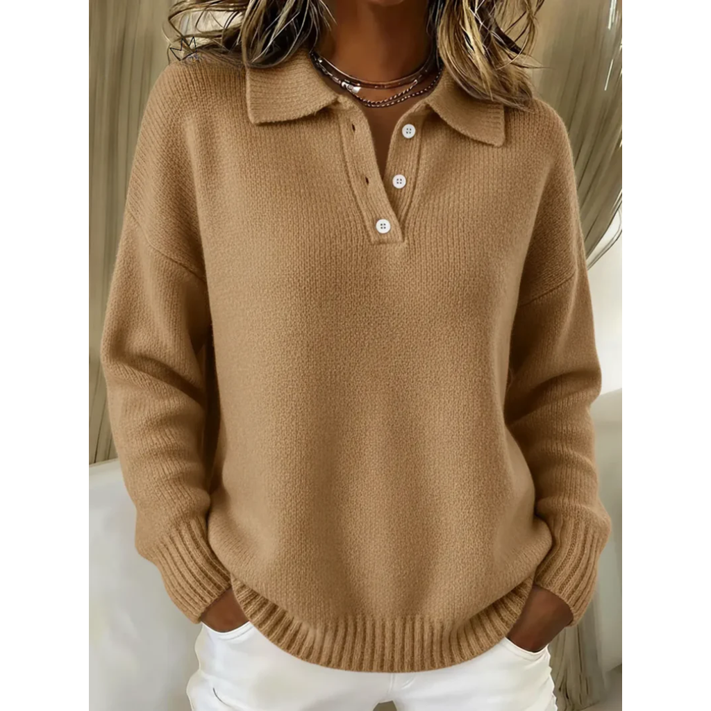 Marceline | Pull col polo confortable