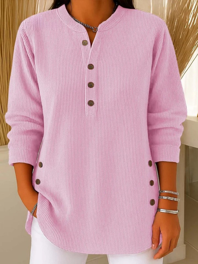 Noëlle | Tunique henley boutonnée