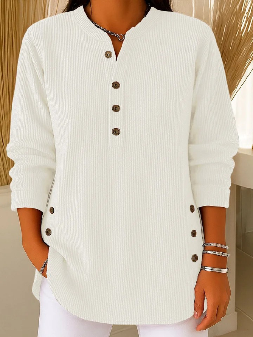 Noëlle | Tunique henley boutonnée