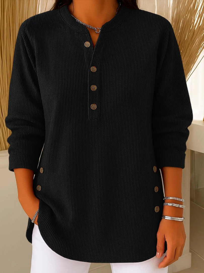 Noëlle | Tunique henley boutonnée