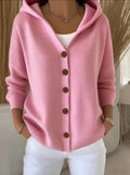 Dauphine | Cardigan à capuche boutonné