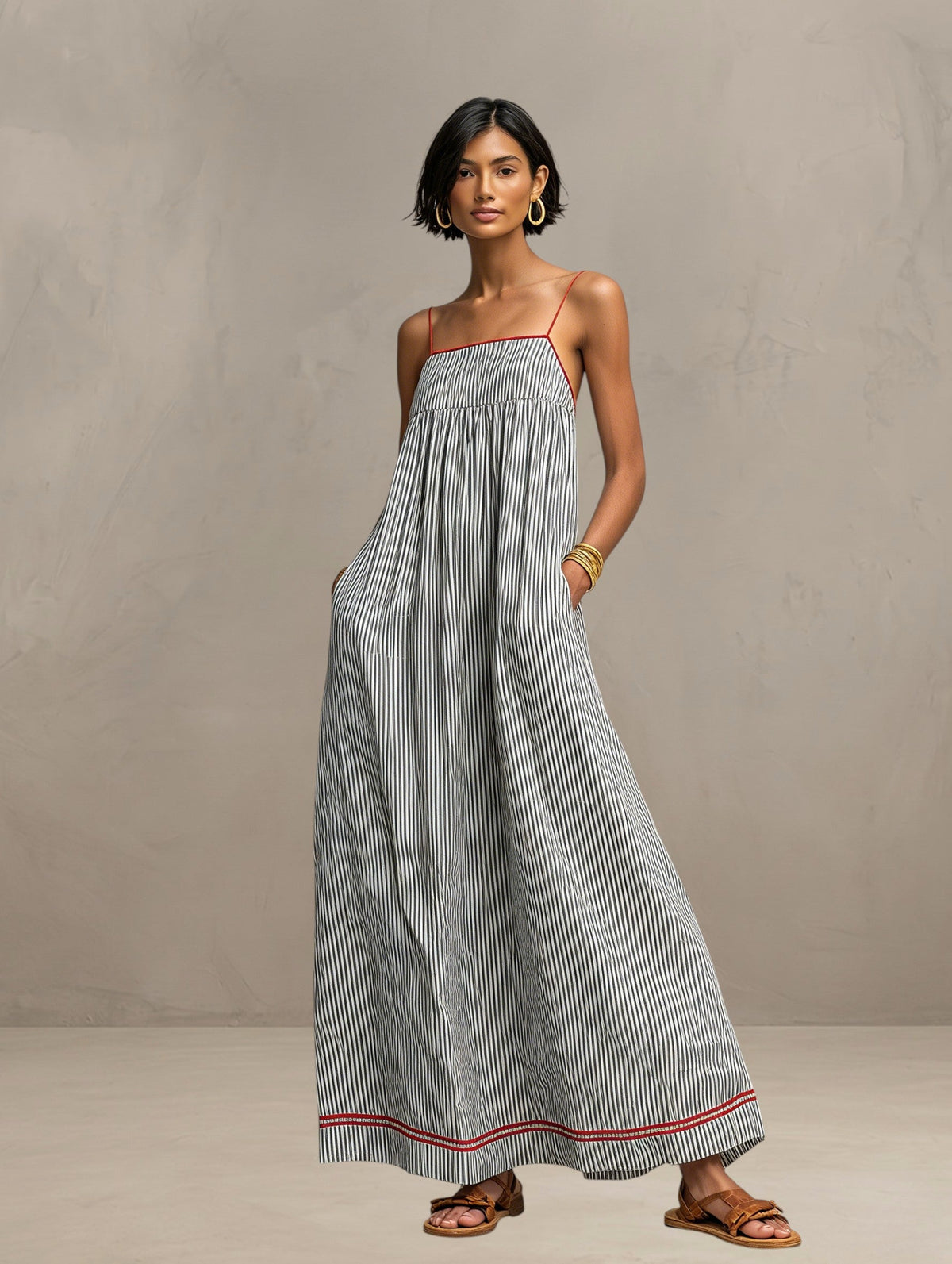Paméla | Robe Longue Fluide d'Été