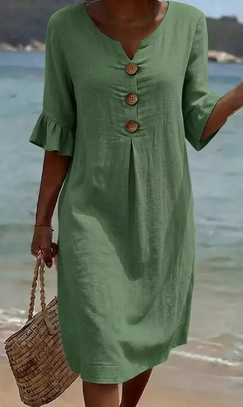 Ludivine | Robe Élégante en Lin