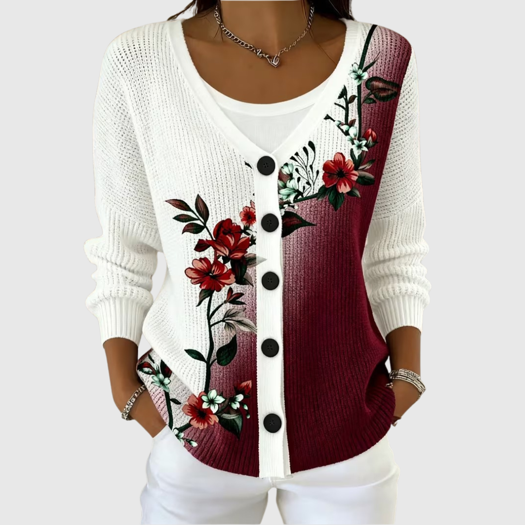 Honorine | Veste en maille boutonnée