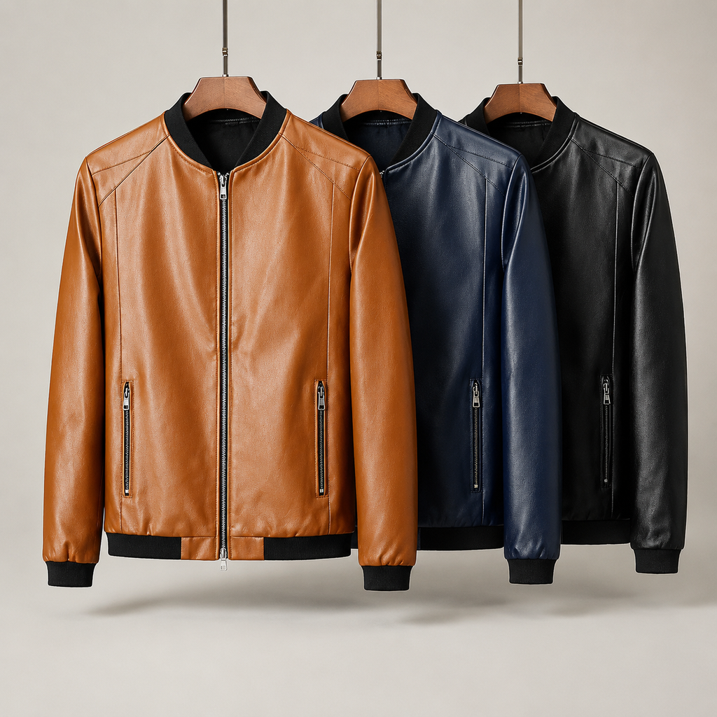 Dominique | Blouson bomber effet cuir
