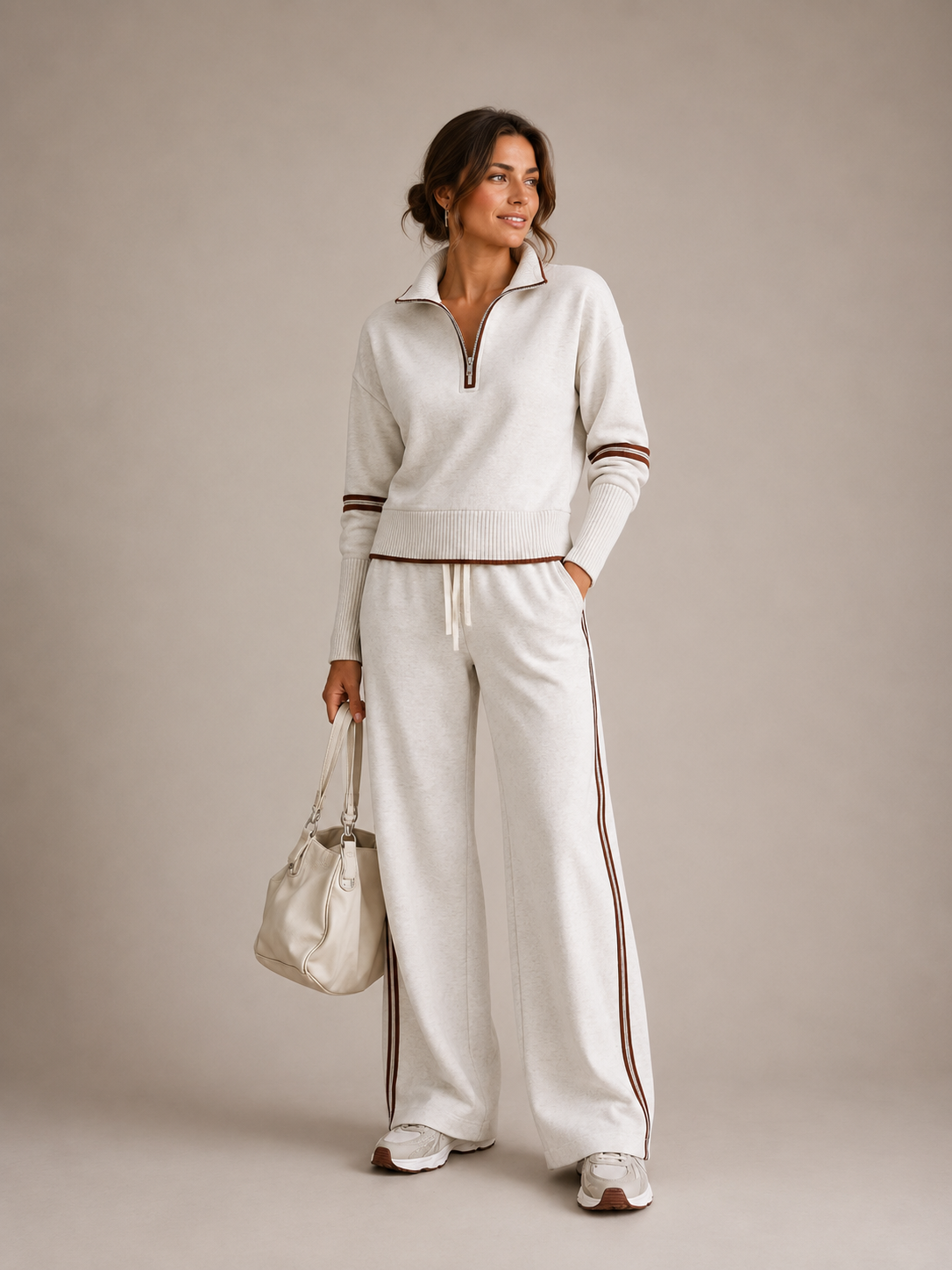 Serena | Ensemble sweat à capuche zippé