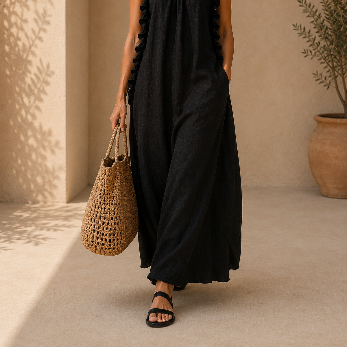 Gladys | Robe Longue à Poches