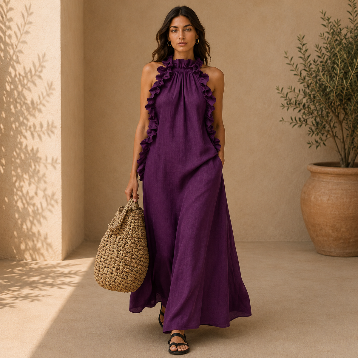 Gladys | Robe Longue à Poches