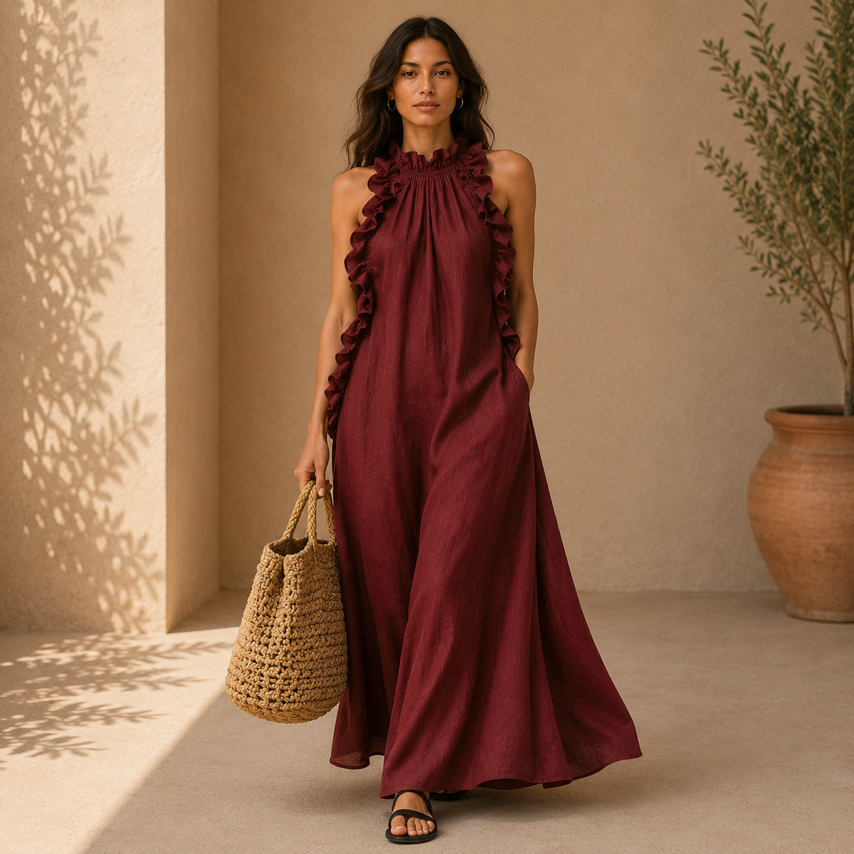 Gladys | Robe Longue à Poches
