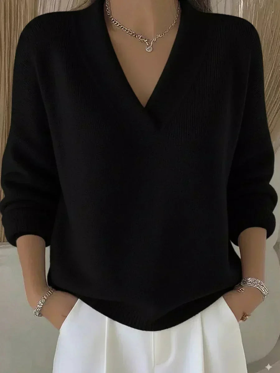 Vivienne | Pull col V décontracté