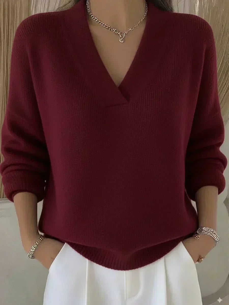Vivienne | Pull col V décontracté