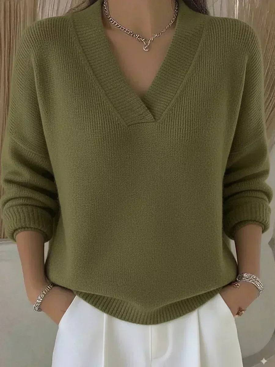 Vivienne | Pull col V décontracté
