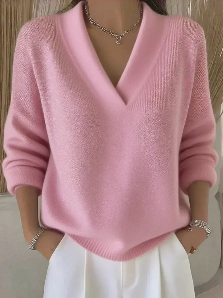 Vivienne | Pull col V décontracté