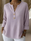 Lucienne | Top henley boutonné