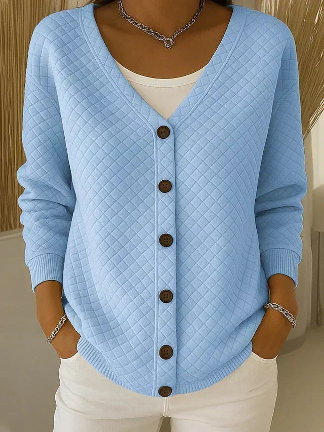 Laurine | Cardigan matelassé à boutons