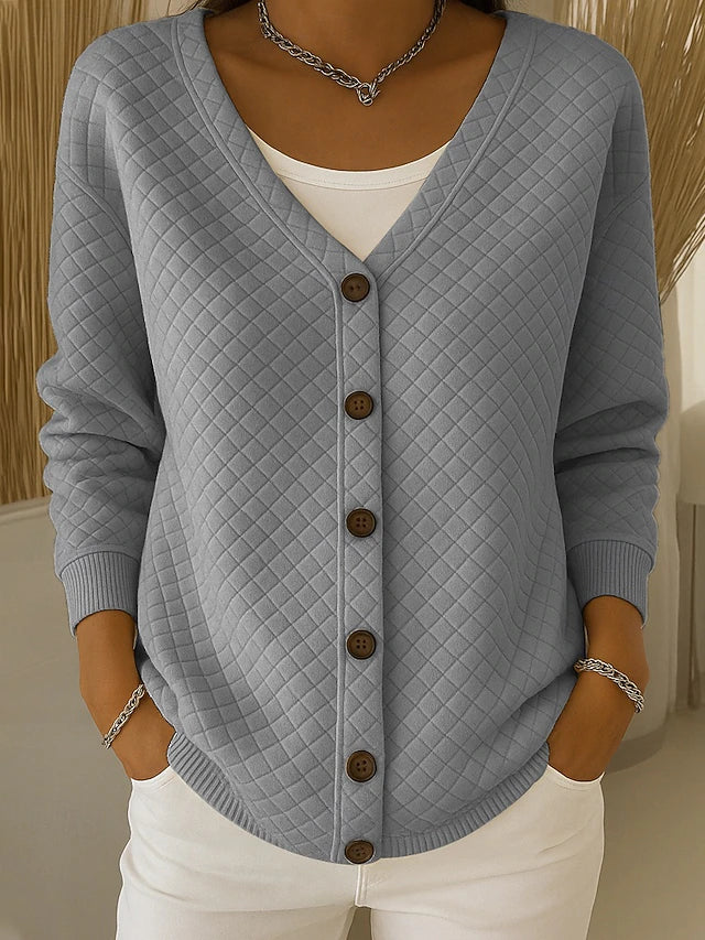 Laurine | Cardigan matelassé à boutons