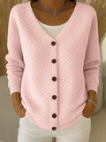 Laurine | Cardigan matelassé à boutons