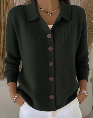 Ghislaine | Cardigan à col rabattu
