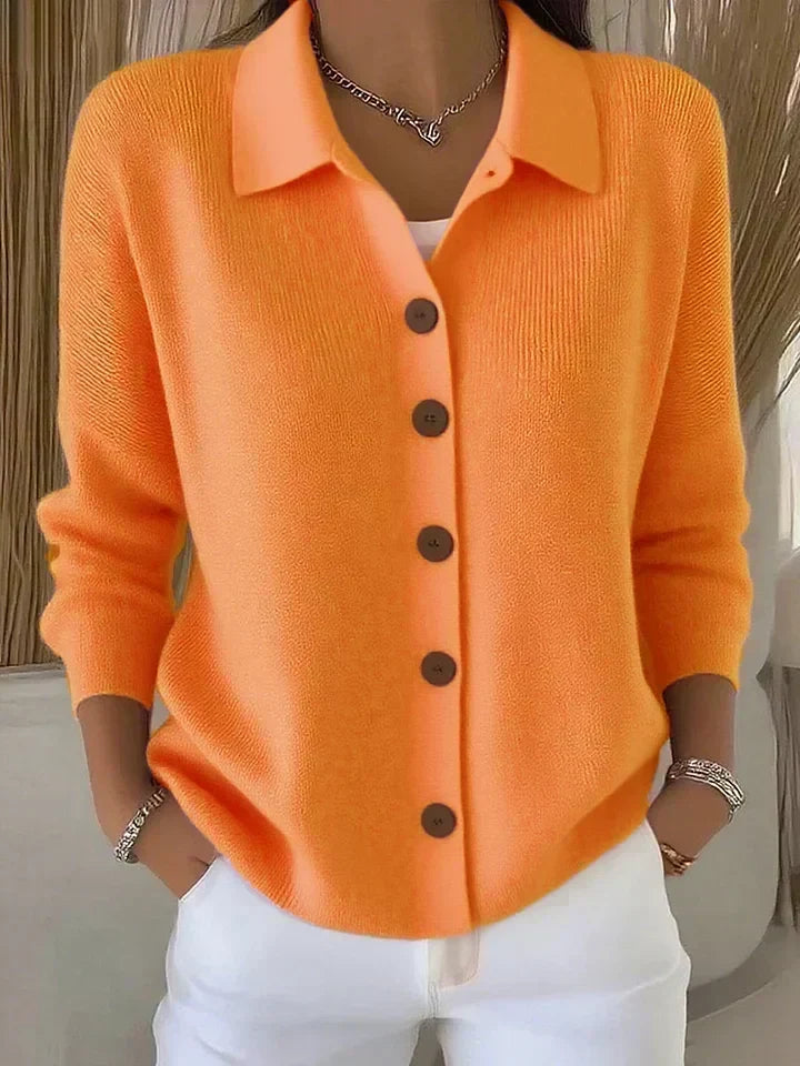 Ghislaine | Cardigan à col rabattu