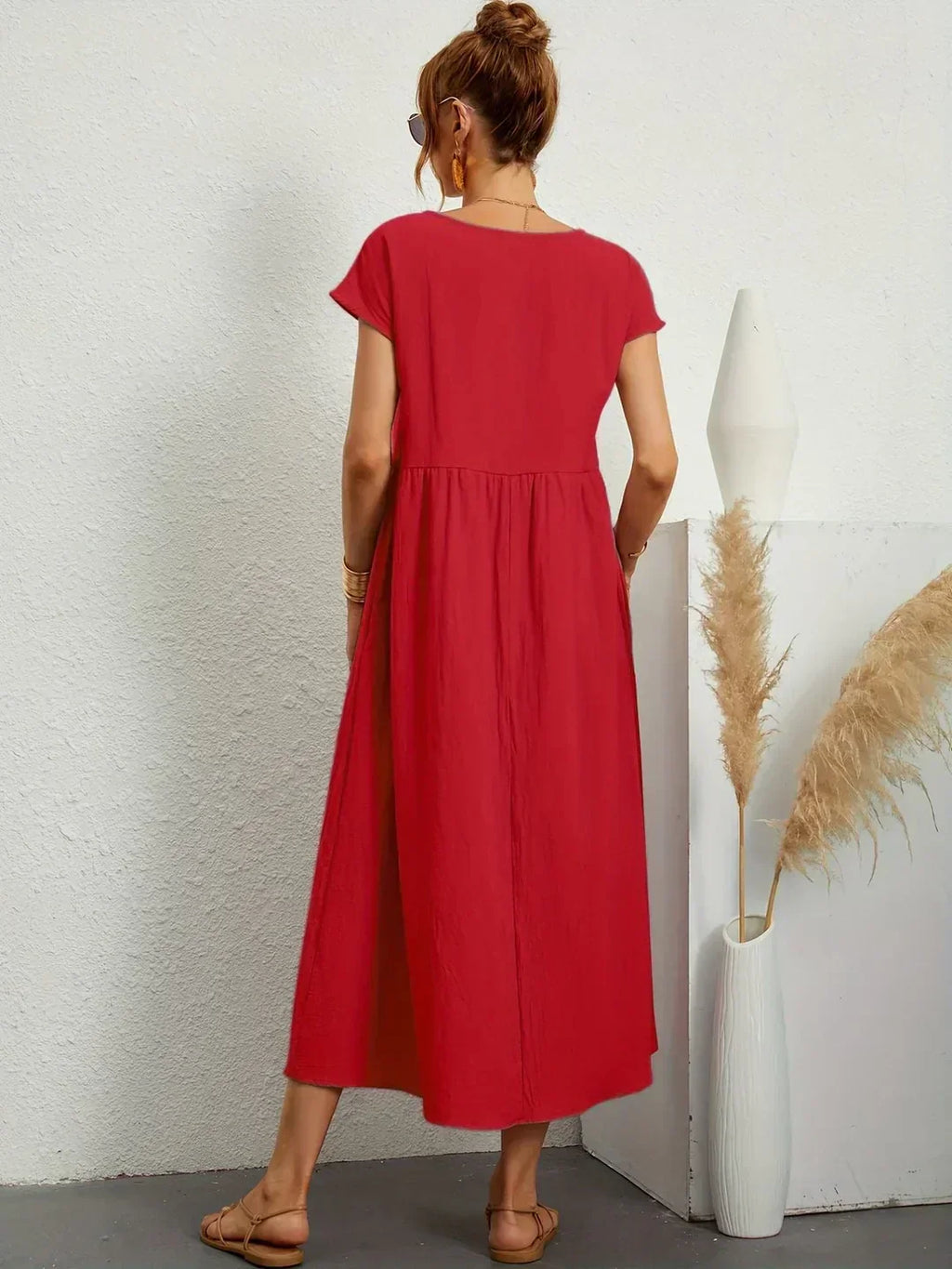 Gabrielle | Robe mi-longue fluide à l'élégance intemporelle