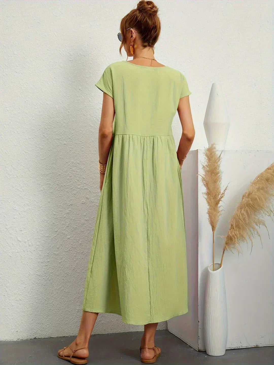 Gabrielle | Robe mi-longue fluide à l'élégance intemporelle