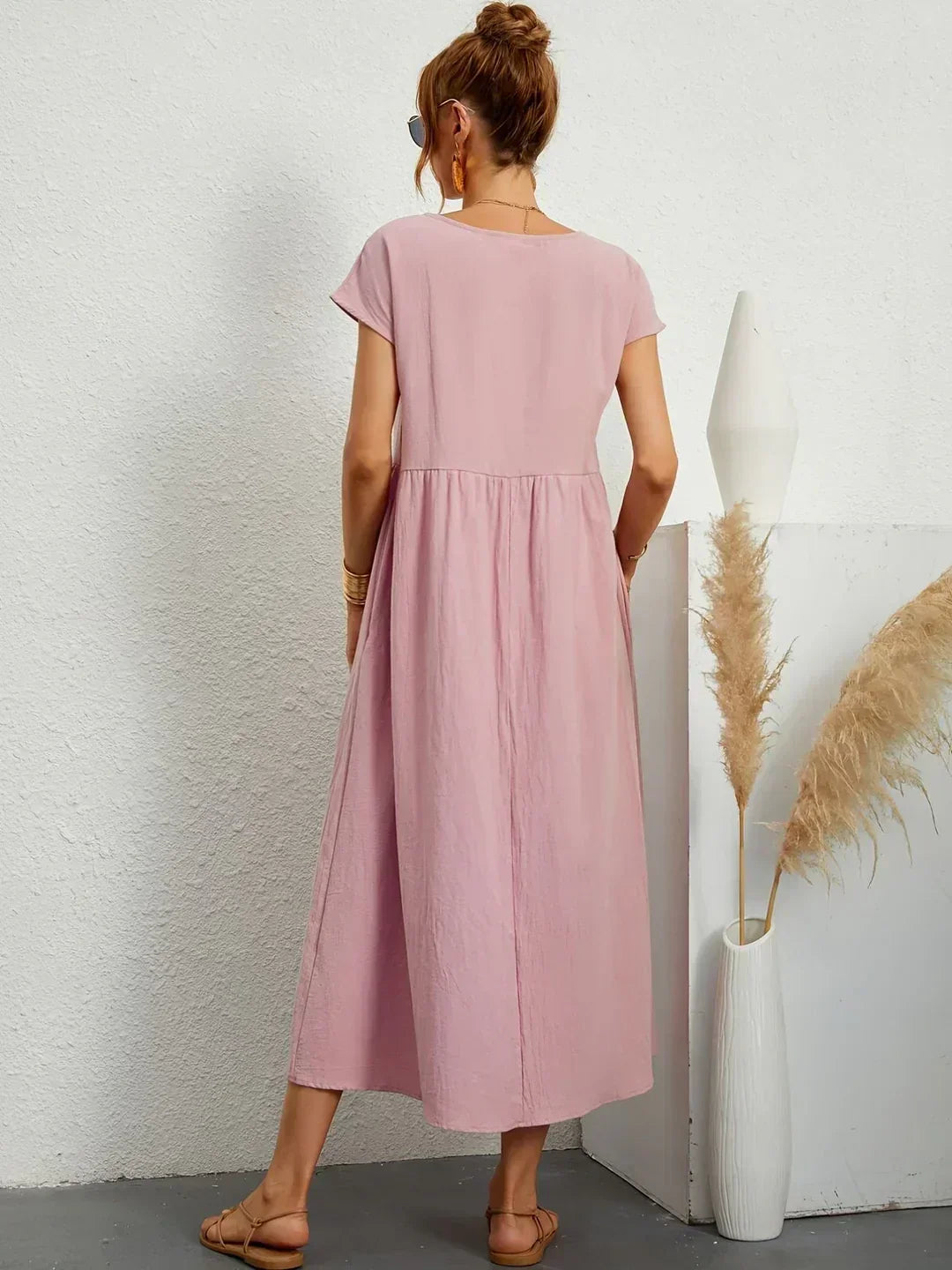 Gabrielle | Robe mi-longue fluide à l'élégance intemporelle