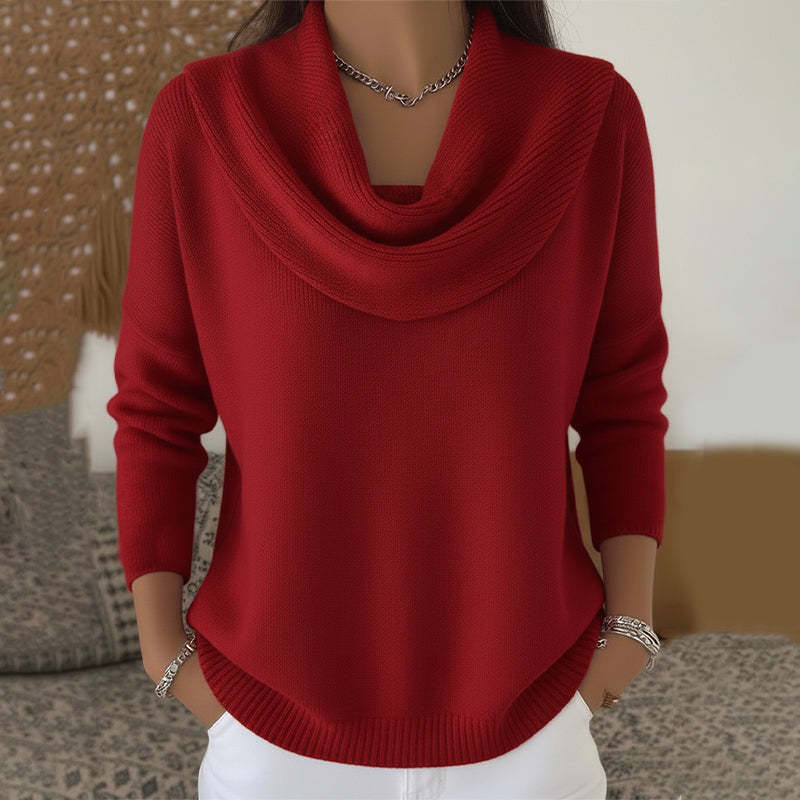 Ginette | Pull à col drapé