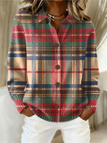 Gwenaëlle | Cardigan à carreaux multicolore