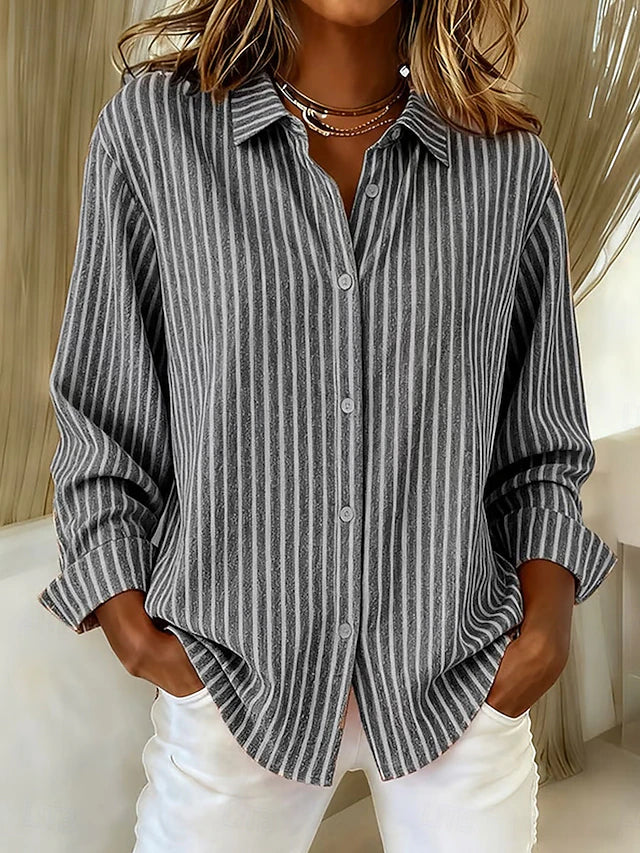 Ginevra | Chemise rayée boutonnée