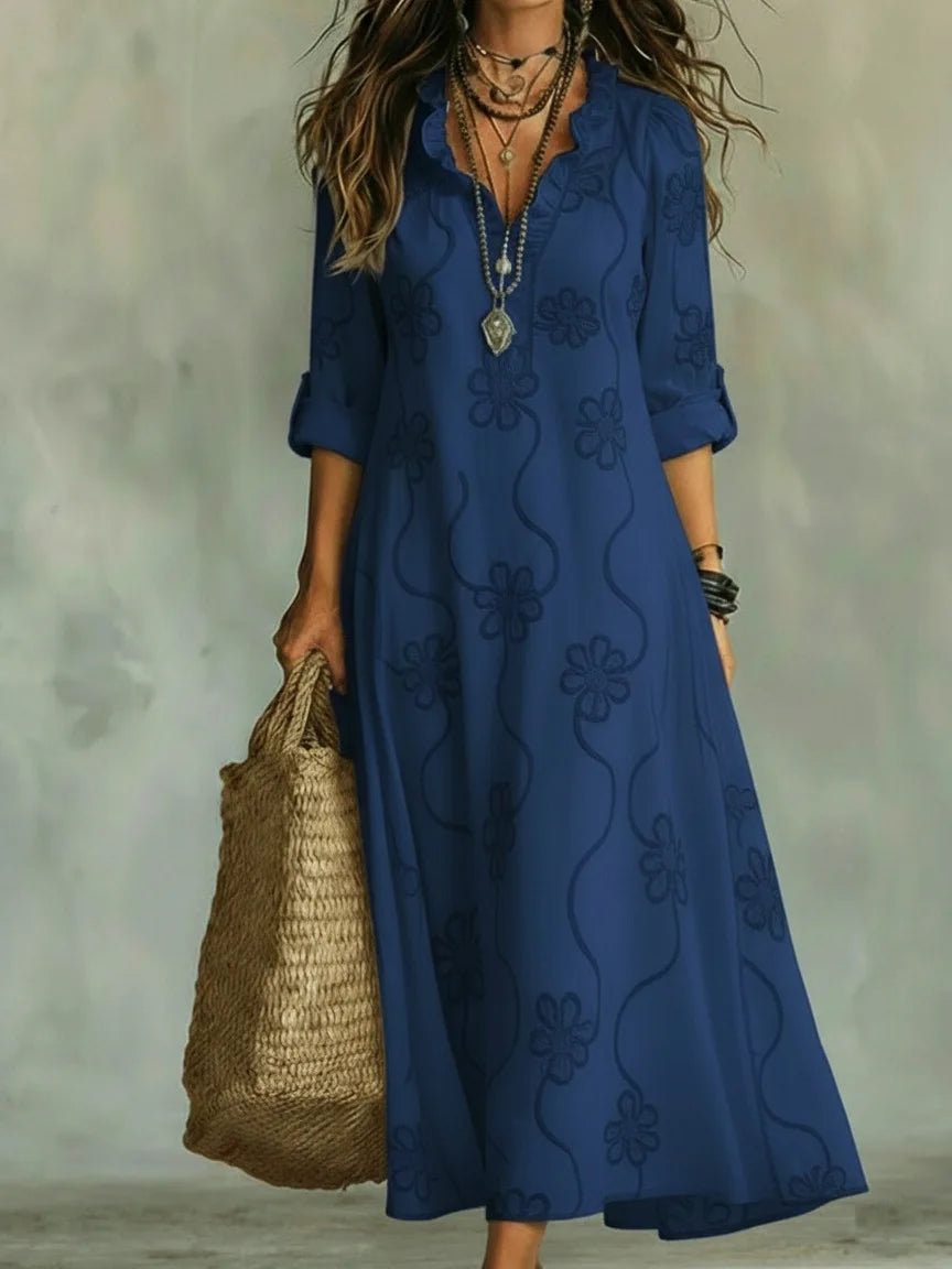 Séverine | Robe longue florale d'été