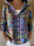Colomba | Cardigan imprimé à capuche
