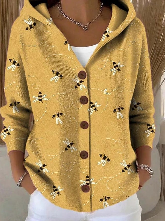 Colomba | Cardigan imprimé à capuche