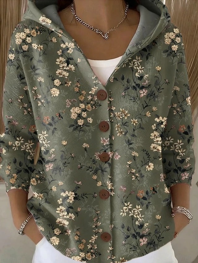 Colomba | Cardigan imprimé à capuche