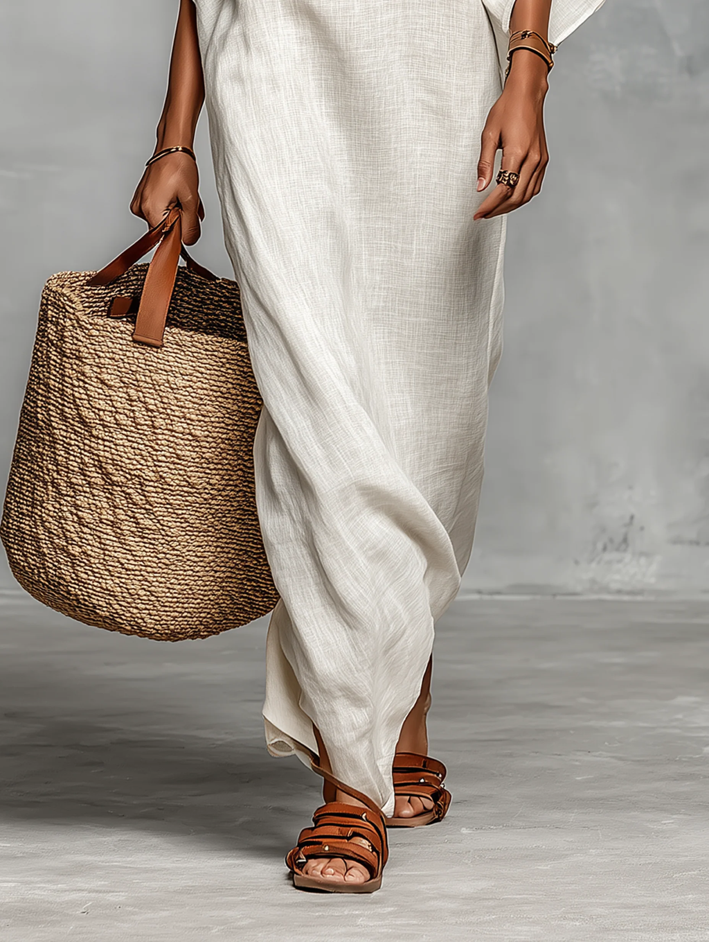 Aveline | Robe longue à épaules dénudées et manches chauve-souris