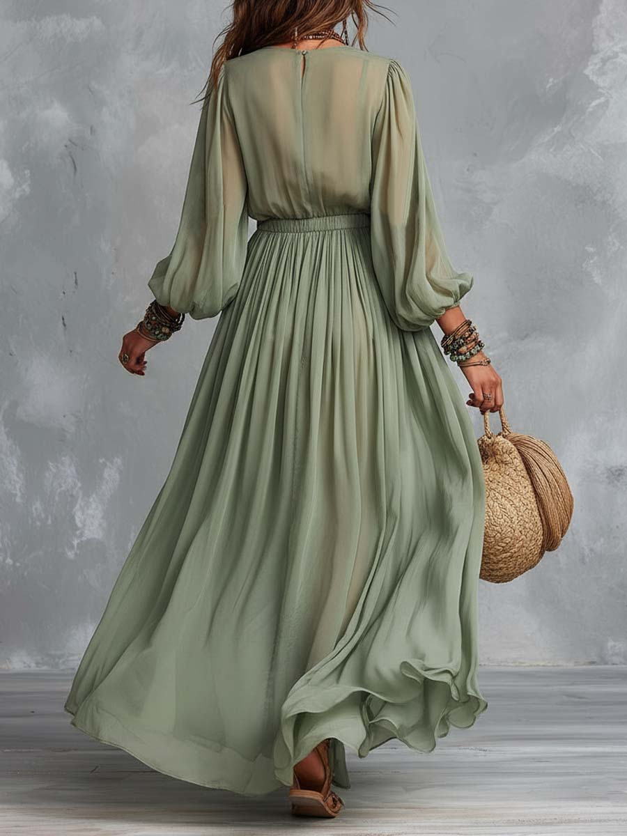 Perrine | Robe longue bohème à imprimé floral